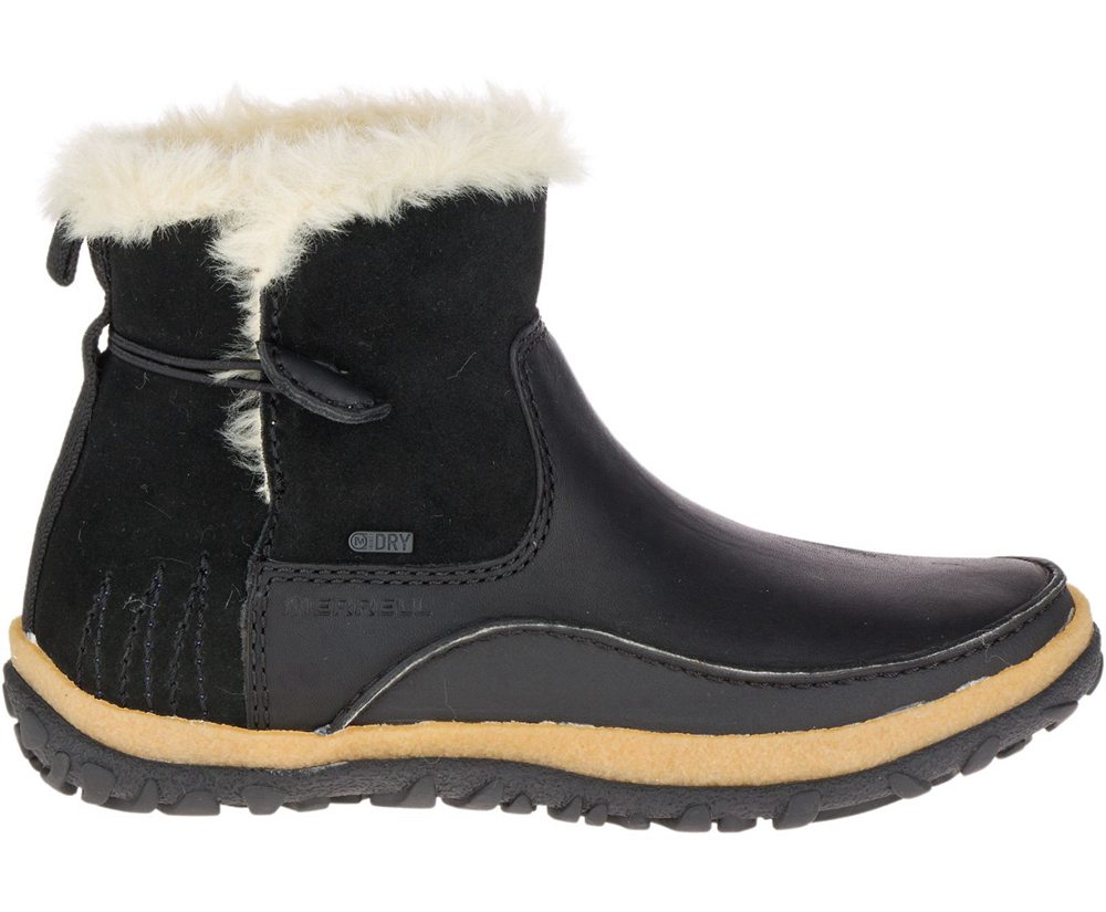 Merrell Boots Black - Tremblant Pull On Polar Waterproof - Womens 40RXPVJIN